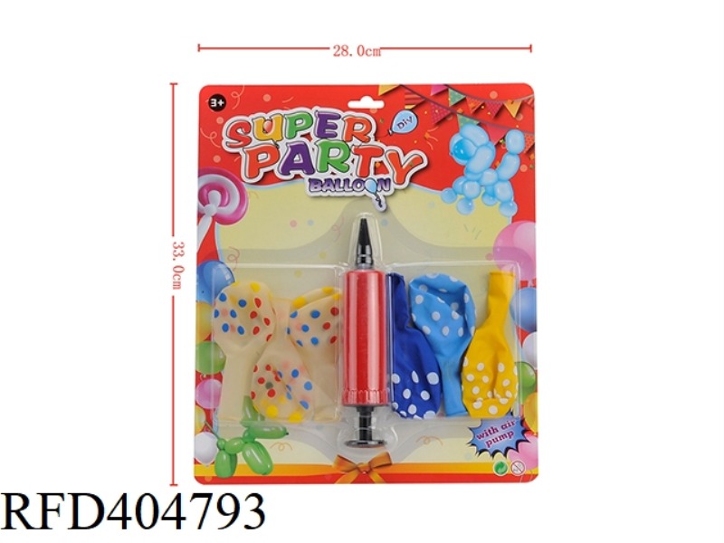2 TYPES OF 6 BALLOONS MIXED