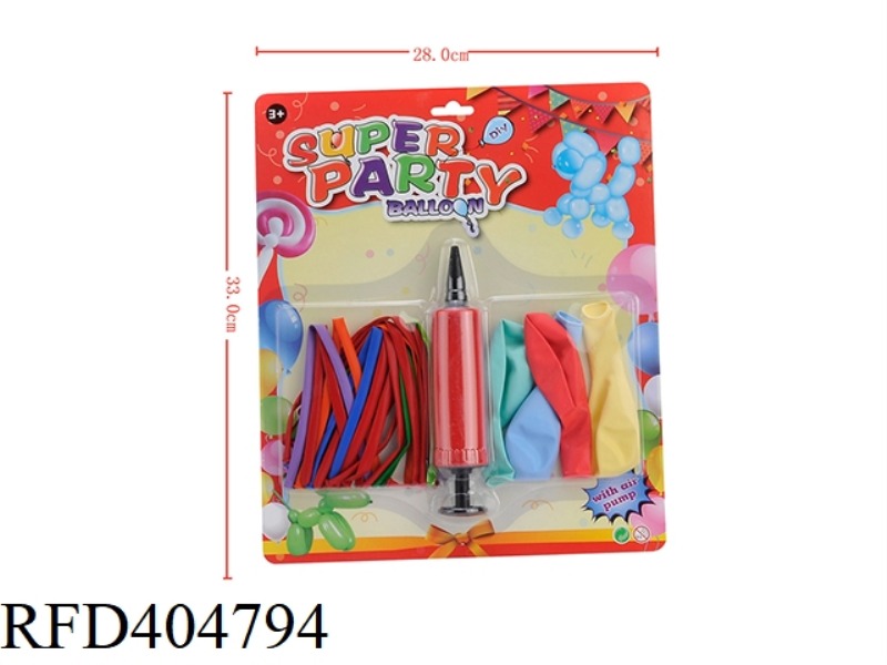 2 TYPES OF 24 BALLOONS MIXED