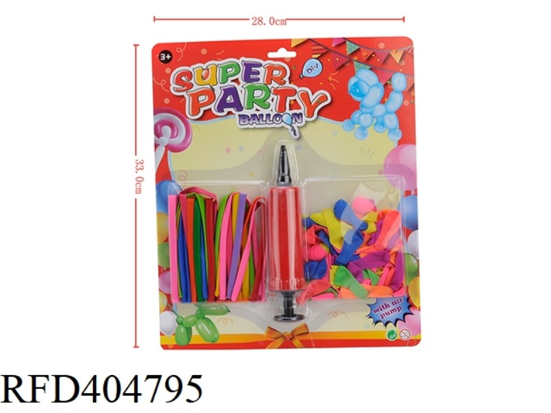2 STYLES OF 120 BALLOONS MIXED