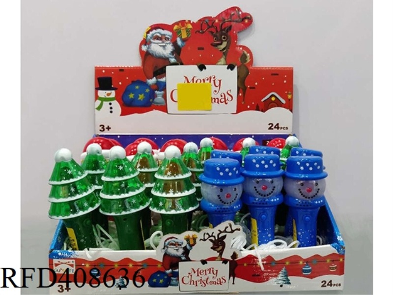 CHRISTMAS LANTERN ROTATING ROD 24PCS