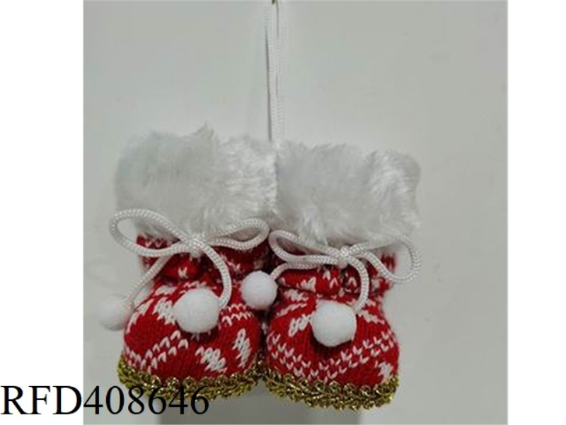 3 INCH CHRISTMAS SHOE PENDANT