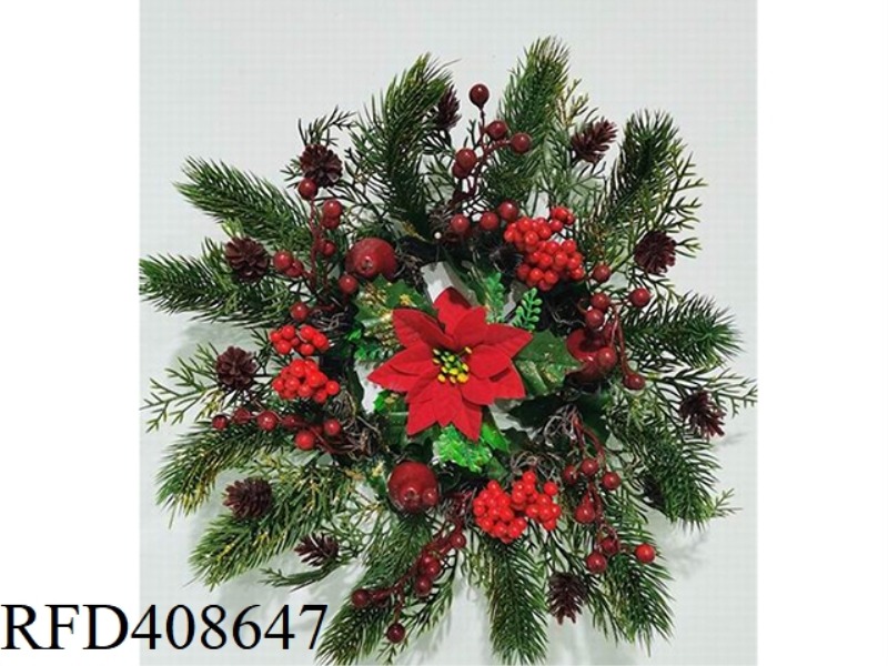 42CM*8CM CHRISTMAS WREATH