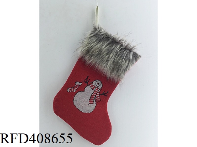 CROSS STITCH CHRISTMAS SOCKS 52CM (DIAGONAL)