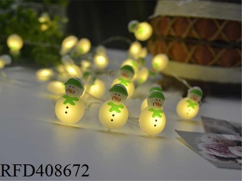 CHRISTMAS SNOWMAN STRING LIGHTS