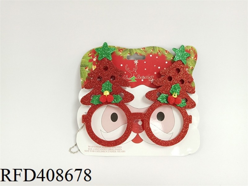 RED CHRISTMAS TREE GLASSES