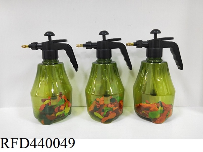 LARGE WATERING CAN FILLED WITH WATER BALLOONS