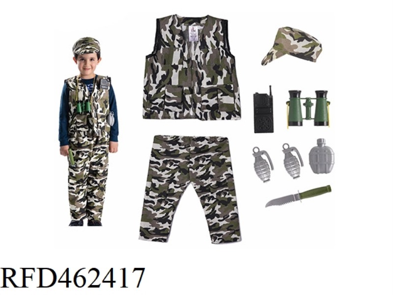 CHILDREN'S CAMOUFLAGE SUIT