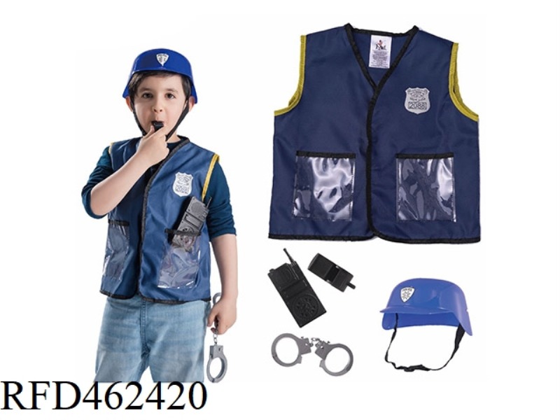 CHILDREN'S POLICE SUIT VEST SUIT