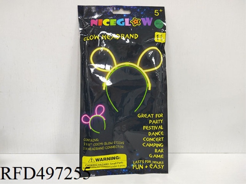 FLUORESCENT MICKEY HAIR CLIPS