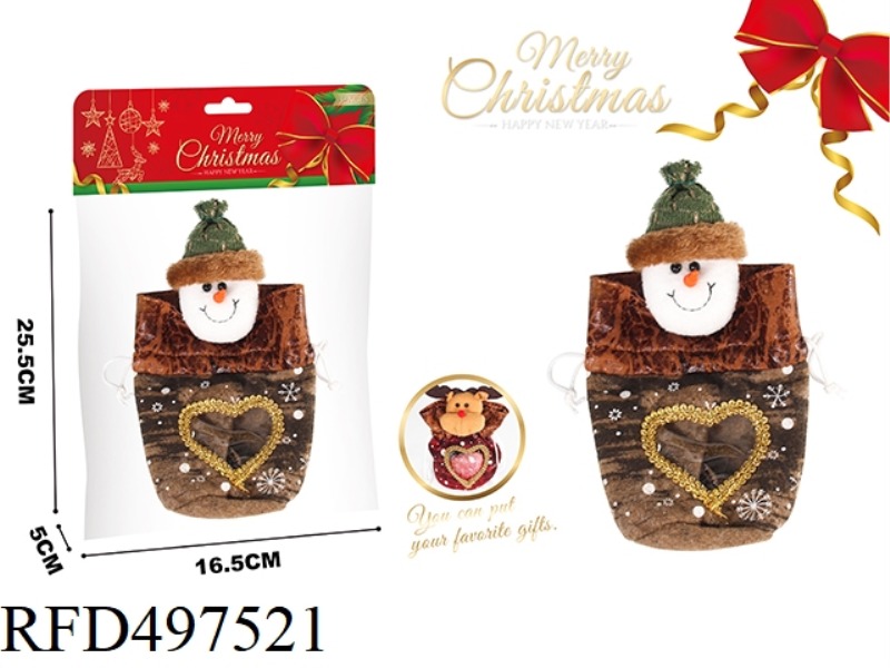 CHRISTMAS FRUIT BAG -- SNOWMAN