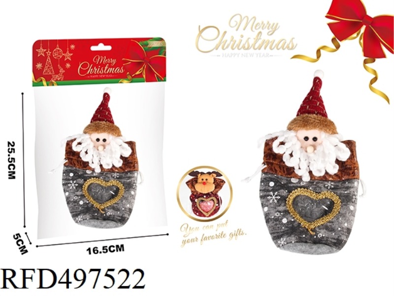 CHRISTMAS FRUIT BAG -- SANTA CLAUS