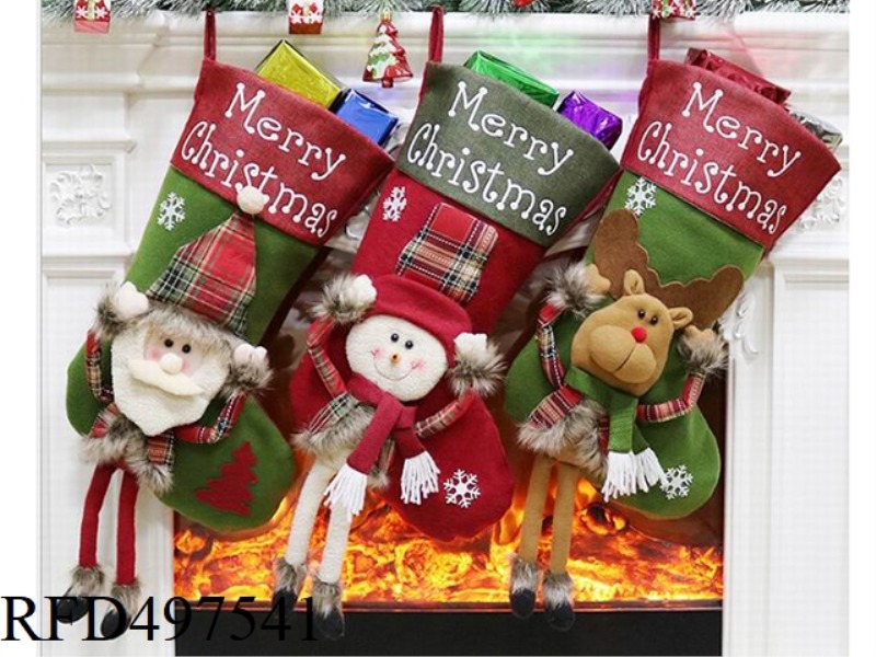 OLD MAN SNOWMAN DEER SOCKS