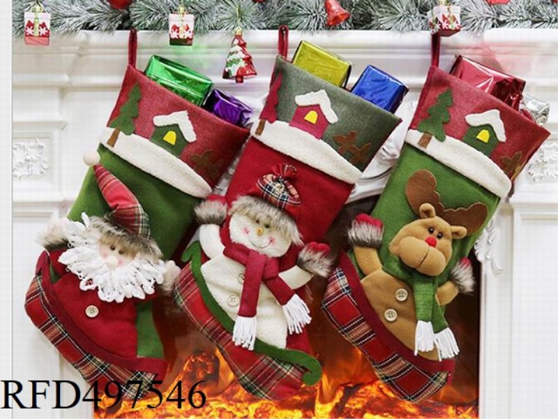 OLD MAN SNOWMAN DEER SOCKS