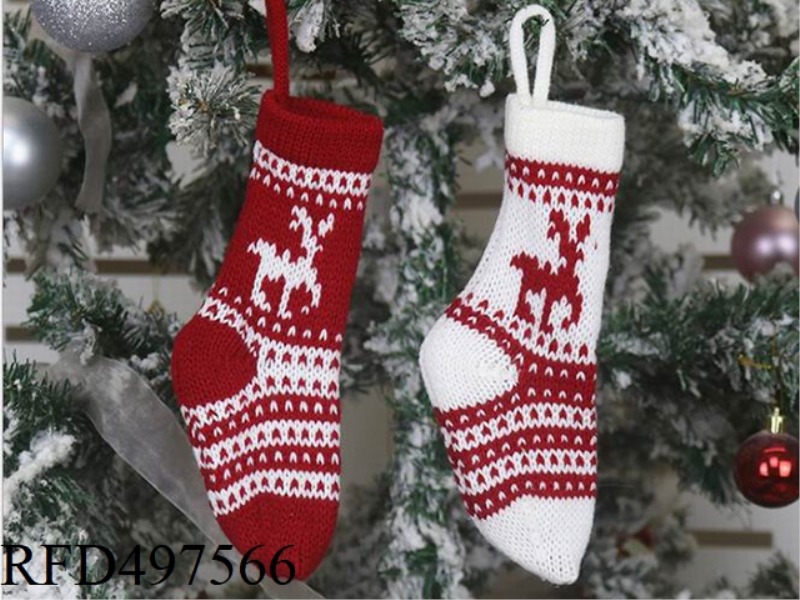 RED AND WHITE SOCKS 6PCS/ BAG