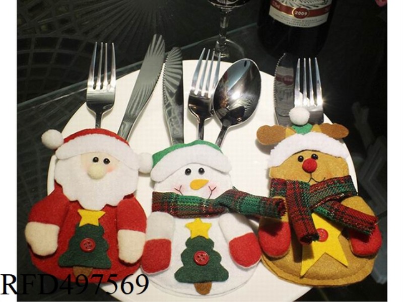 OLD MAN DEER KNIFE AND FORK SET 3PCS/ BAG