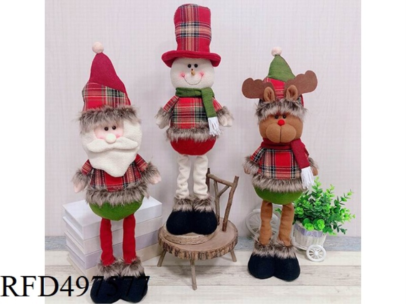 STANDING POSTURE TELESCOPIC LEG OLD MAN DEER SNOWMAN