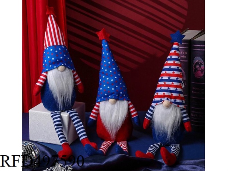 SITTING AMERICAN FOURTH OF JULY ORNAMENTS