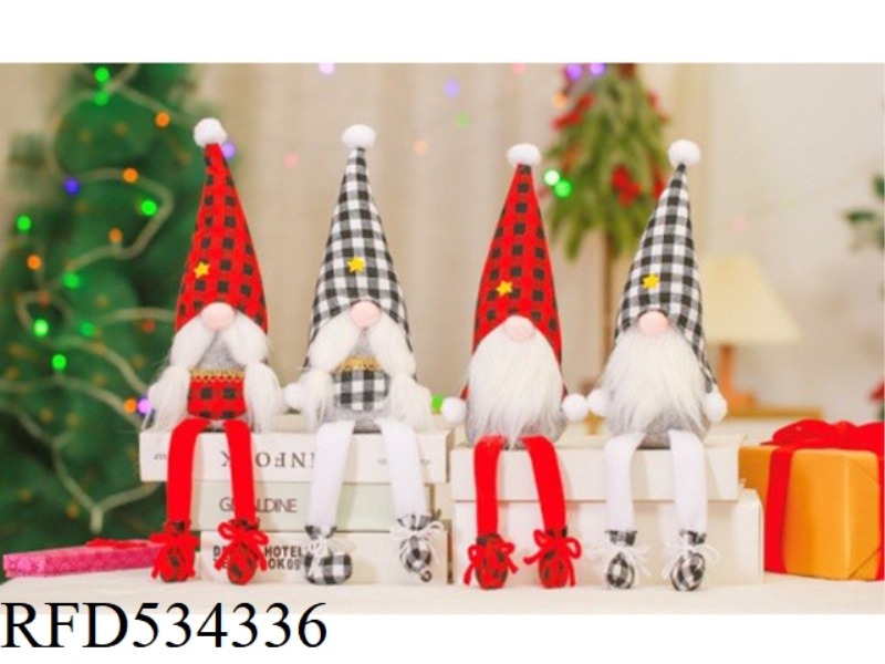 PLAID HAT LONG LEGS NO FACE RUDOLPH