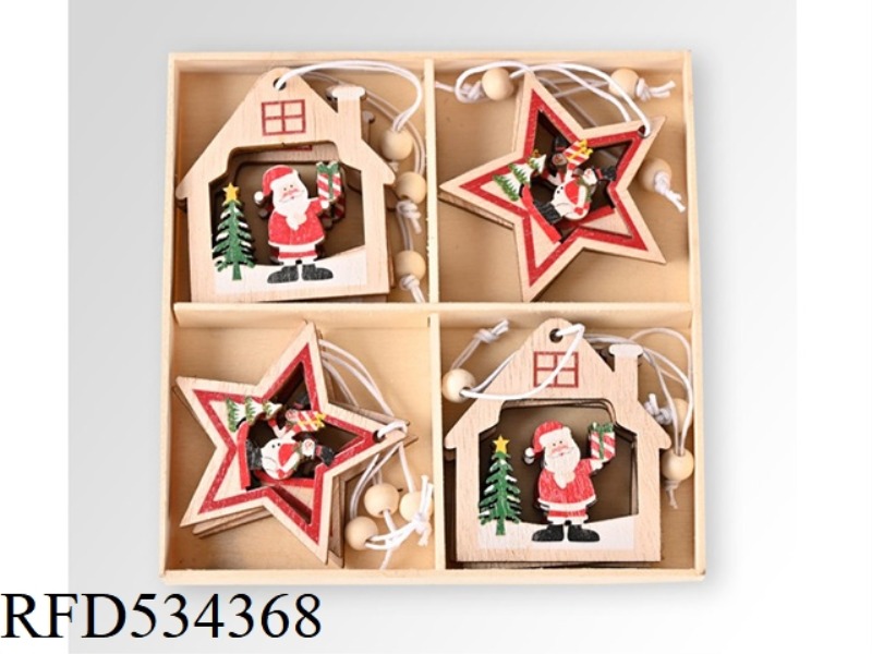 BOX WOODEN PENDANT TYPE A PENTAGRAM