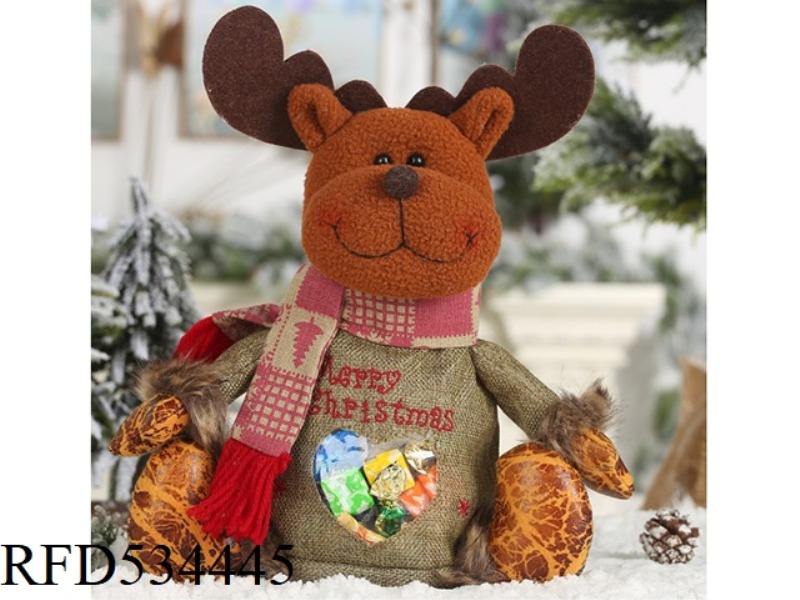 IMITATION BARK TRANSPARENT APPLE BAG ELK