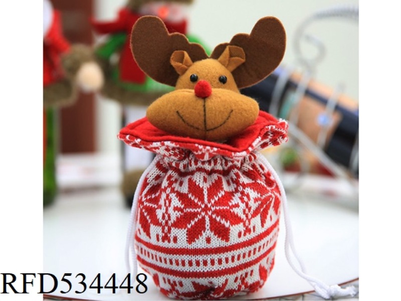 KNITTED APPLE BAG ELK
