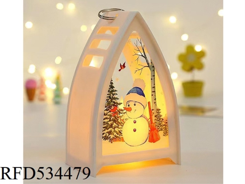 CHRISTMAS SNOWMAN HOUSE LIGHTS