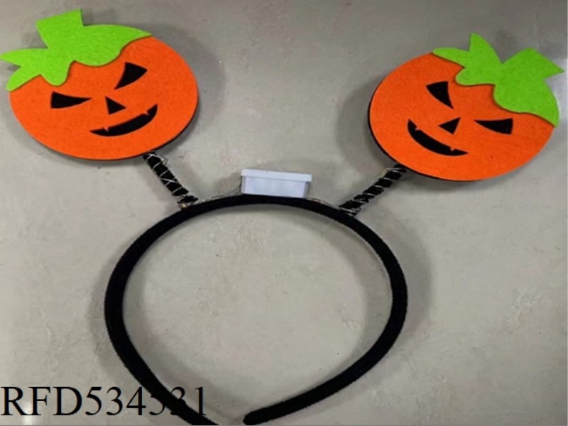 THE PUMPKIN HAS A LAMP CAP
