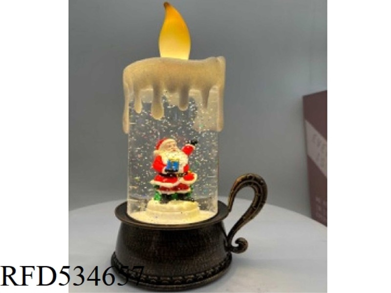 INNER ROTATING LARGE CANDLE (SANTA CLAUS)