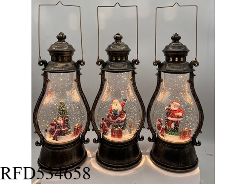 EXTERNAL ROTATING LARGE LAMP SANTA CLAUS INTERIOR WATER INJECTION TAPE MUSIC TAPE USB