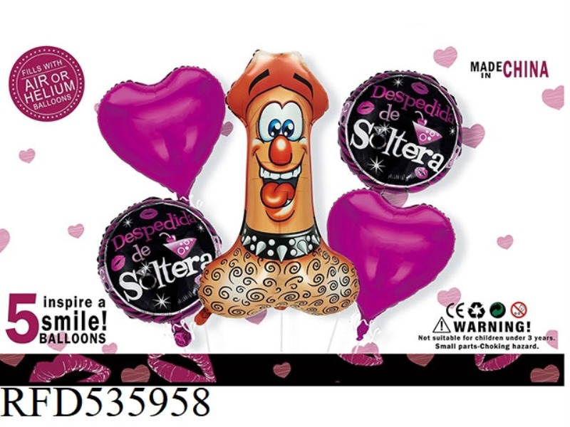 SPICE 5PCS PARTY BALLOON ALUMINUM FILM SET