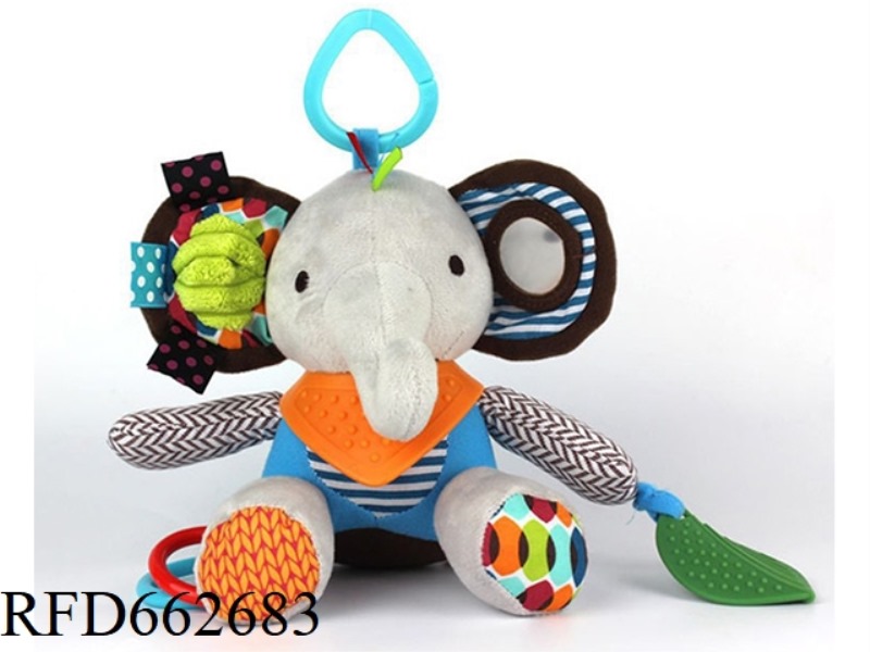 AUDIBLE ELEPHANT BABY PLUSH PENDANT