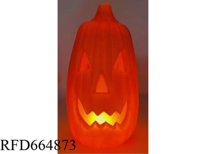 SMALL LONG PUMPKIN LAMP-FLAME LAMP