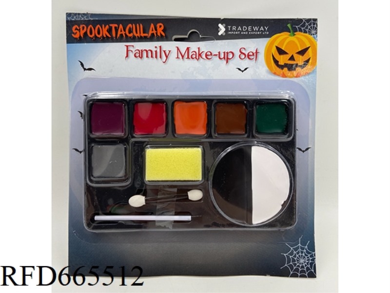 HALLOWEEN MAKEUP FACE COLOR (6 SQUARES)