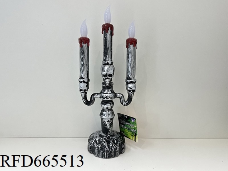 THREE CANDLE LAMPS