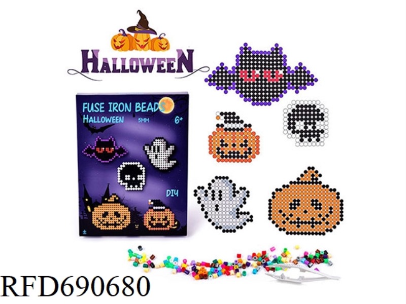 CROSS-BORDER NEW PRODUCT 5MM DOUYIN HALLOWEEN SET, DIY DOUYIN PUZZLE TOY
