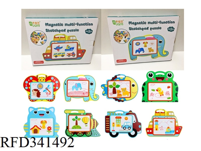 WOODEN ANIMAL SHAPE MAGNETIC BLACKBOARD