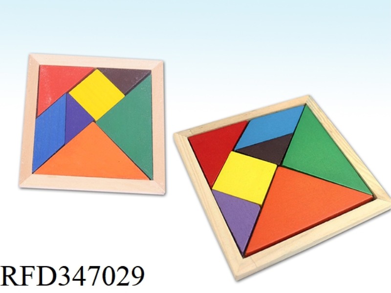 WOODEN PUZZLE MATH TANGRAM