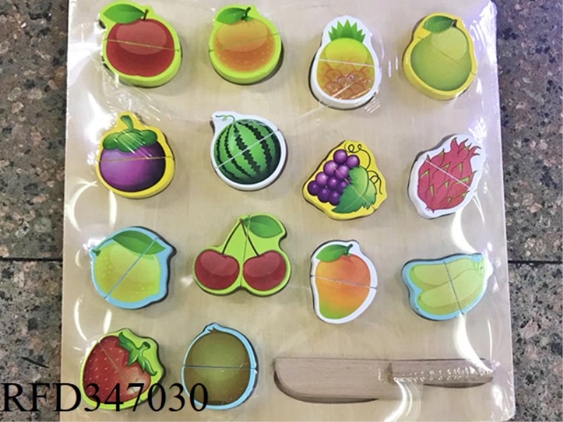 WOODEN PUZZLE FRUIT CUT PUZZLE