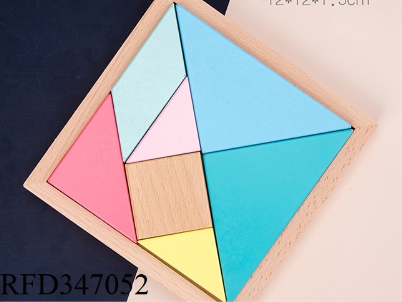 SMALL BEECH MACARON TANGRAM