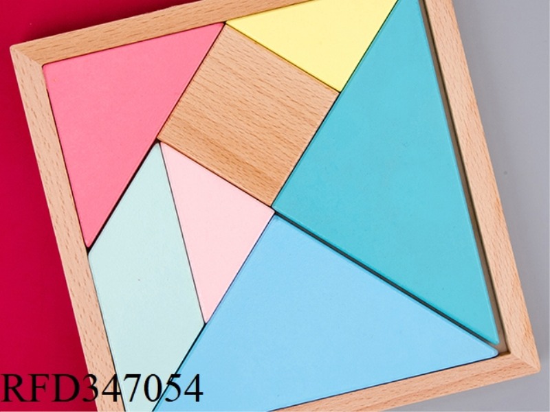 LARGE BEECH MACARON TANGRAM