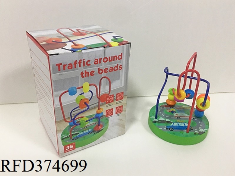 WOODEN TRAFFIC BEAD