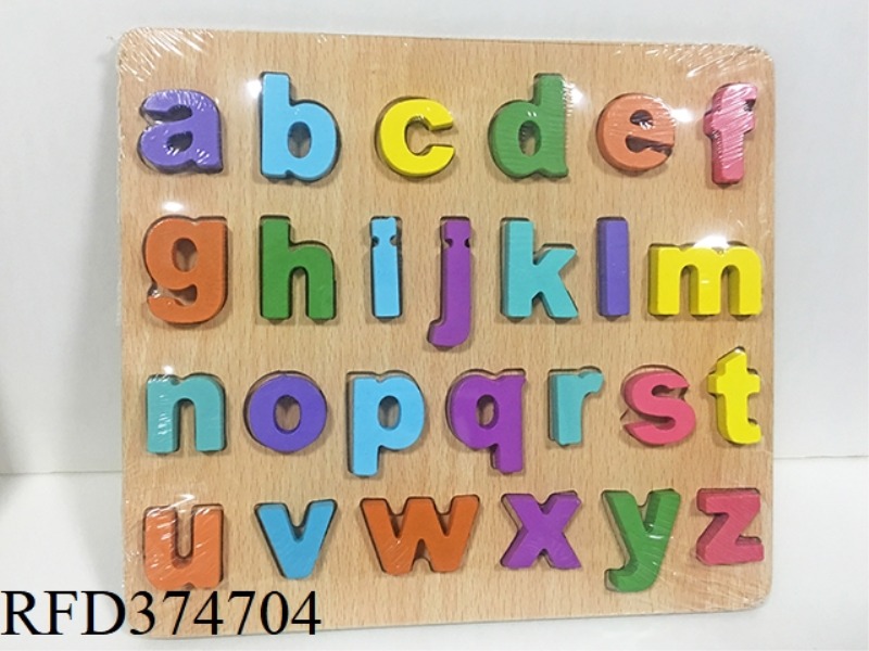 WOODEN TRUMPET LOWERCASE LETTERS IMPOSITION