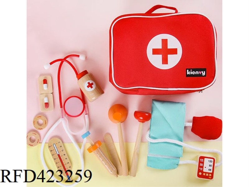 WOODEN KOREAN MEDICAL KIT