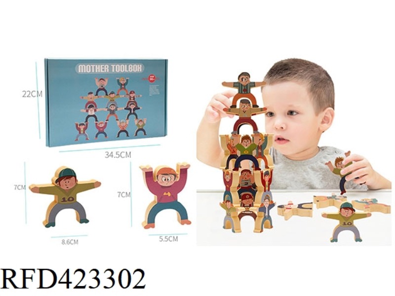 WOODEN FIGURE HERCULES JENGA