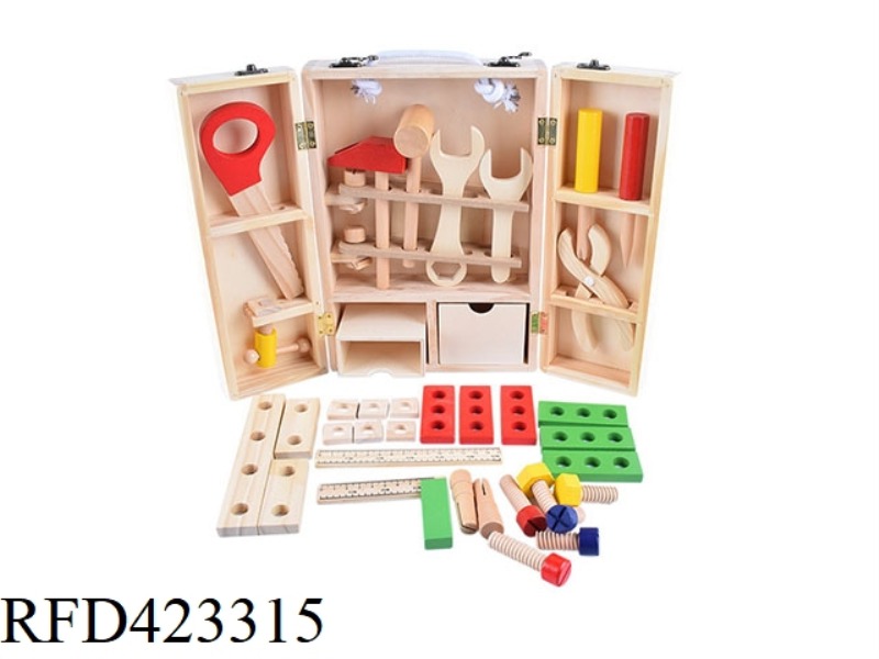 WOODEN DOUBLE DOOR TOOLBOX