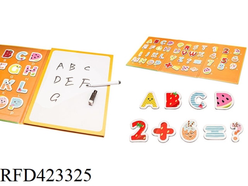 WOODEN MAGNETIC NUMERIC ALPHABET BOOK