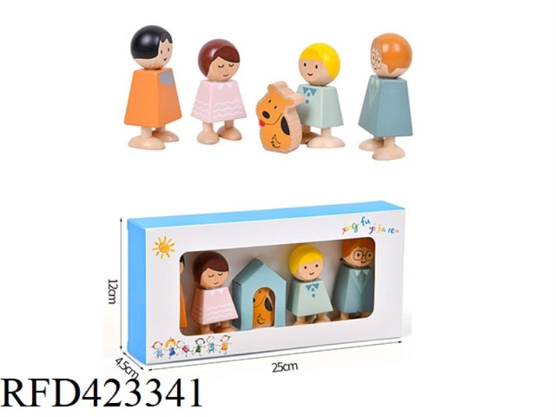 WOODEN HAPPY FAMILY