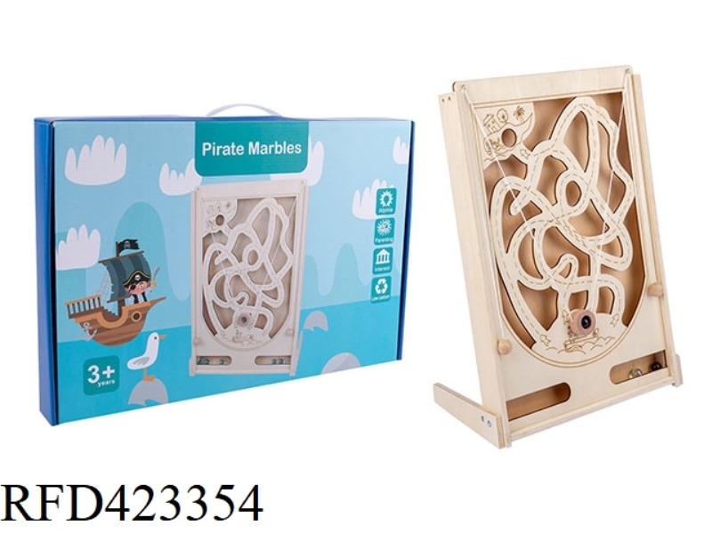 WOODEN PINBALL GAME (PIRATE MODEL)