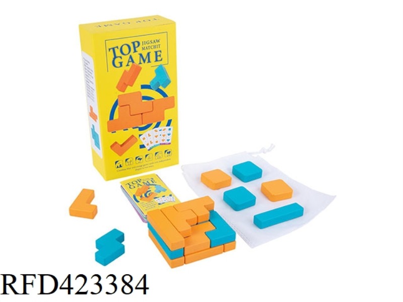 WOODEN CUBES MATCHING THINKING BLOCKS