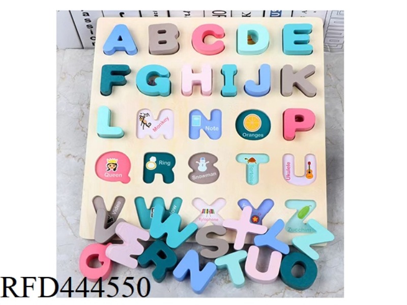 WOODEN MACARONE CAPITAL LETTERS COGNITIVE EDITION